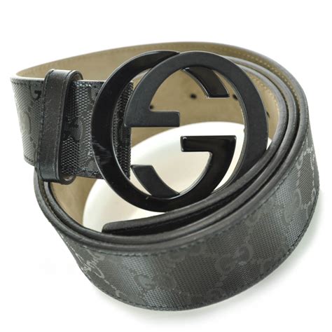 black leather gucci belt womens|black gucci imprime belt.